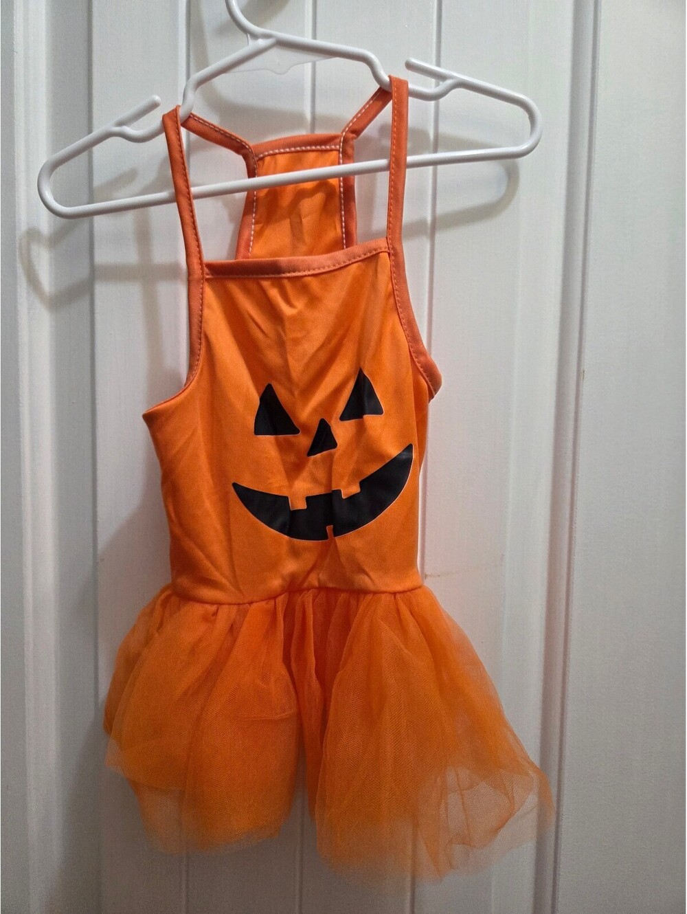 Dog Halloween Outfit Large Jack o Lantern with puff neeting